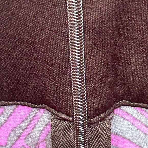 Banana Republic Faux Wrap Dress Women's Small Fuchsia Purple Surplice Geometric - Picture 6 of 12